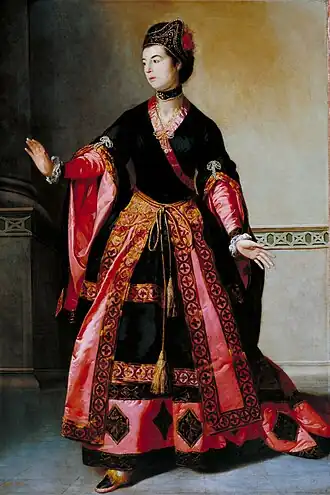Mary Ann Yates as Mandane, 1765