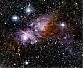 Keyhole Nebula imaged by 2MASS
