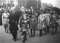 Emperor Khải Định and crown prince Vĩnh Thụy to France, 1922.