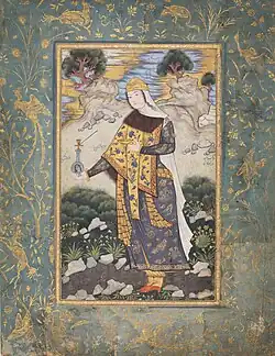 "A woman preparing a shisha". 1640–50 Khalili Collections
