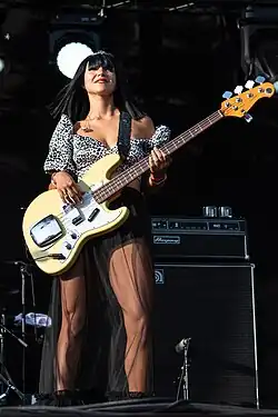 Laura Lee Ochoa performing with Khruangbin at Haldern Pop (2019)