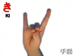 指文字：　き KI