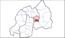 Shown within the City of Kigali and Rwanda