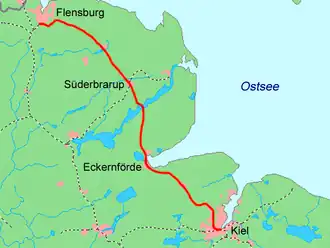 The Kiel–Flensburg railway