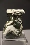 Gandhara King devotee wearing the chamail, 3rd–4th century CE