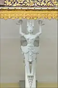 A decorative column figurine (Kinnara)