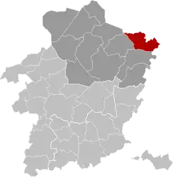 Location of Kinrooi in Limburg