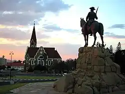 Reiterdenkmal in Windhoek before its relocation in 2009