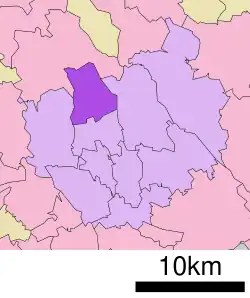 Location of Kita-ku in Saitama