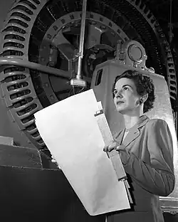 Image 9 Kitty Joyner Photograph: NACA Kitty Joyner (1916–1993) was an American electrical engineer with the National Advisory Committee for Aeronautics (NACA), and then the National Aeronautics and Space Administration (NASA). She was hired in 1939 as the organization's first woman engineer, shortly after she had become the first woman to graduate from the University of Virginia's engineering program. More selected pictures