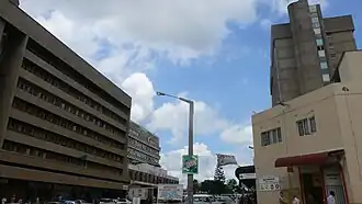 View towards the City of Kitwe, Zambia