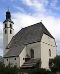 St Andrew's with its 13th-century tower.