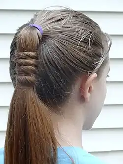 Knotted ponytail