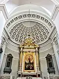 An altar inside the church.