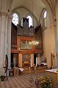 Old Main Organ (above, 1962) and Choir Organ (below, 1990)