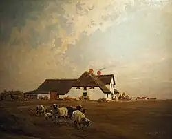 Ostfriesischer Hof (East Frisia farmhouse), ca. 1900