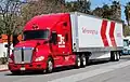 Kodiak self-driving truck (Kenworth T680) on the street