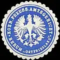 Seal of the Royal Prussian District Court of Berum