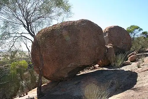 Rock formation on Kokerbin Rock