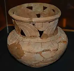Artifact on display at Kolomoki museum