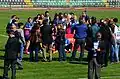 Trophy event in the stadium