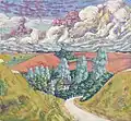 On the Road from Viljandi to Tartu, 1915–1916, oil on canvas, Art Museum of Estonia
