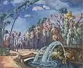 Park Motif with a Fountain, 1922–1923, oil on canvas, Enn Kunila art collection