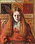 Portrait of a Norwegian Girl, 1909, oil on canvas, Tartu Art Museum