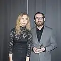 Actor and director Konstantin Khabensky receiving his honorary award from the festival director