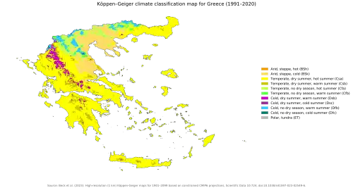 Image 28Köppen climate classification of Greece (from Geography of Greece)