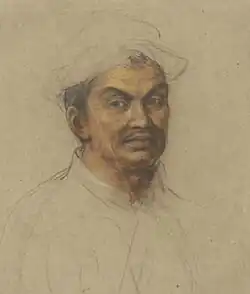 A portrait of Kosa Pan by Charles Le Brun, 1686