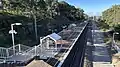 Northbound view from the footbridge