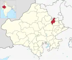 Location of Kotputli-Behror district[1]