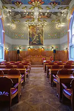 House Under the Globe in Kraków - interior by Józef Mehoffer
