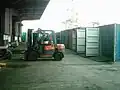 Container stuffing at Kuantan Port Container Freight Station (CFS)