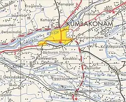 old map of a town