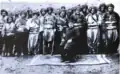 Ottoman Turkish officer (seated) surrounded by Ottoman Kurdish infantry.