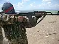 Kurdish YPG fighter wearing MARPAT