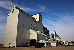 Former Saskatchewan Wheat Pool grain elevator in Kyle.
