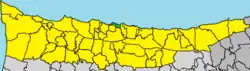 A map of Agios Georgios in Kyrenia district