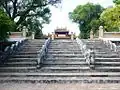 The step to the main temple