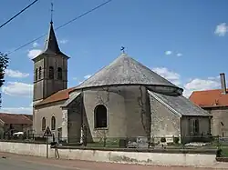 The church in Cusey
