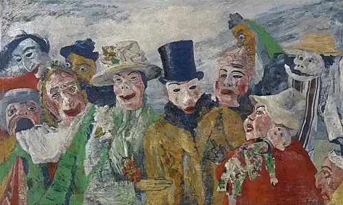The Intrigue (1890), oil on canvas, 90 × 150&nbsp;cm, Royal Museum of Fine Arts Antwerp