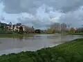 The village above the mere that the Vaige river has crossed until 2016 and now bypasses it