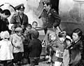 LTC Blaisdell and COL Hess visit orphans on Cheju Island