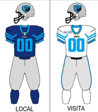 Osos de Toluca uniforms