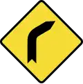 Curve to the right