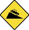 Steep descent