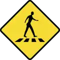 Pedestrian crossing ahead