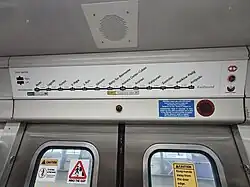 New route map (2025 version) with mind the gap stickers